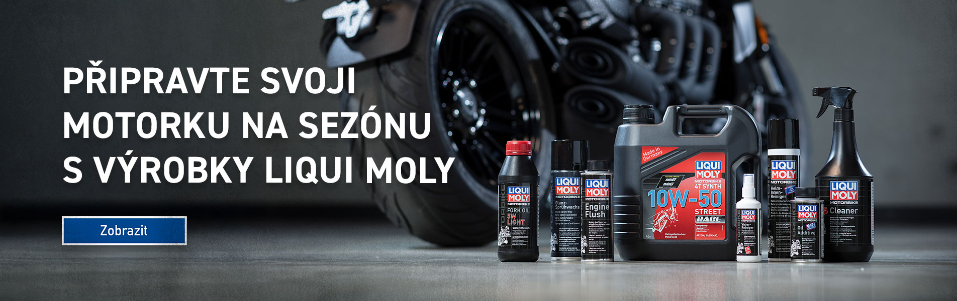 Připravte svoji motorku na sezónu s výrobky Liqui Moly
